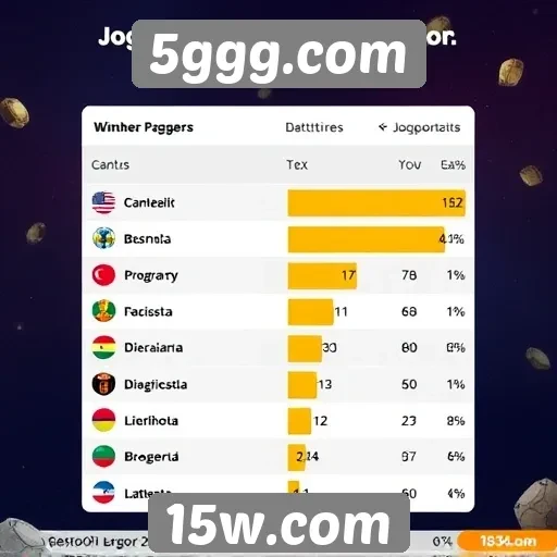 Estatísticas de jogadores ativos no site 5ggg.com
